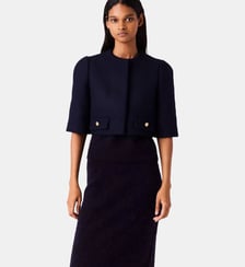 Veste courte en laine Maje
