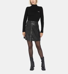 Jupe en cuir inspiration Perfecto® Schott