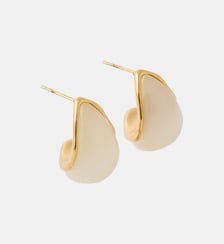 Boucles d'oreilles gouttes en résine et en acier inoxydable Balaboosté