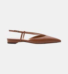 Scott - Slingback En Cuir Nappa Camel Parallèle