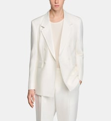 Veste de costume croisée en lin Sandro
