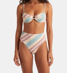 Bas de bikini taille haute Galatea Robin Collection