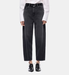 Jean ballon avec empiècements façon cuir Pinko