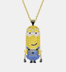 Pendentif Minions Kevin, Pavé, Doré à l’or 18 carats (750/1000) Swarovski