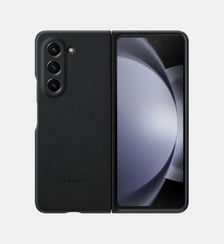Coque Z Fold 5 Simili Cuir Graphite Samsung