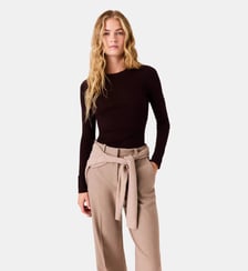 Pull col rond seconde peau Maje