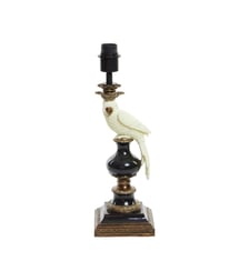Pied de lampe - Nyasa - Hauteur 46 cm - Noir/Crème Light & Living