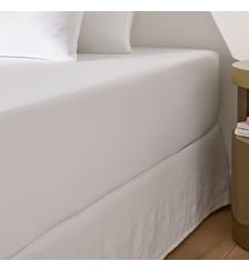 Drap-housse en satin de coton, 153 fils, bonnet 30 cm La Redoute Interieurs