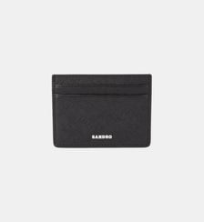 Porte-cartes cuir Holder texturé Sandro