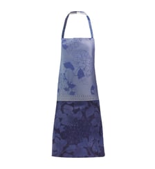 Tablier pur coton antitache motif jacquard bordeaux orange Hortensias rouille Garnier Thiebaut