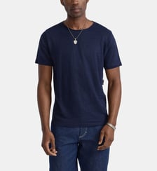 T-shirt roulotte en jersey de lin Agnès b.