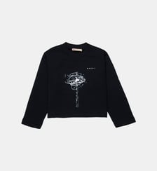 Sweat-shirt à col rond avec logo Marni