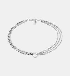 Collier Quatro  en Acier Zag Bijoux