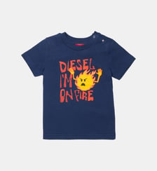 T-shirt avec logo imprimé sur le devant Diesel Kids