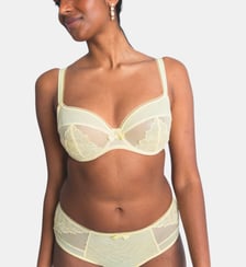 Soutien-gorge corbeille Intuition jaune grande taille Maison Lejaby