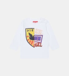 T-shirt manches longues avec logo Diesel Kids