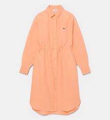 Robe chemise oversize lin mélangé Lacoste