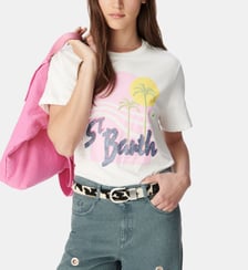 Tee-shirt manches courtes fantaisie visuel Ikks