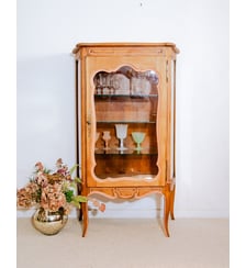 Vaisselier en bois et verre Maximilien N°382- Produit chiné Debongout