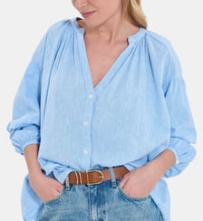 Chemise Coralia Bleu Ciel Zapa