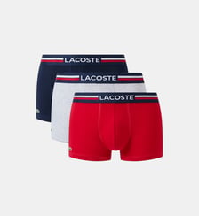 Lot de 3 boxers courts coton stretch Lacoste