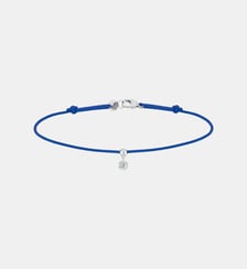 Bracelet Cordon BB - Diamant solitaire 0,10ct - Or blanc 750‰ La Brune & La Blonde
