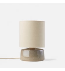 Lampe à poser céramique et lin hauteur 25 cm La Redoute Interieurs