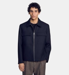 Blouson droit à zip Sandro