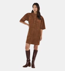 Robe Droite En Cuir Suède Penny Maison 123