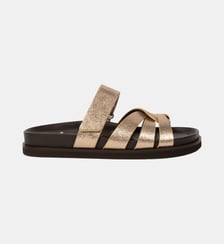 Sandales Plates Atlas Cuir Lamé Bobbies
