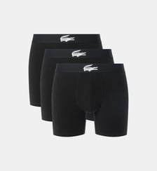 Lot de 3 boxers longs jersey stretch Lacoste