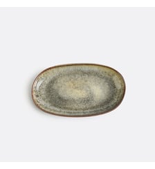 Plat en grès émaillé 29,5x18 cm La Redoute Interieurs