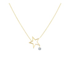Collier POP MON ÉTOILE - Diamant 0,12ct - Or jaune 750‰ La Brune & La Blonde