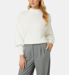 Pull ras-du-cou fil duveteux Guess