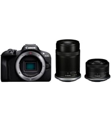 Appareil photo Hybride EOS R100+RF-S 18-45 IS STM+RF-S 55-210mm Canon