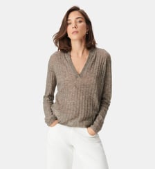 Pull tricot côtes plates Ikks