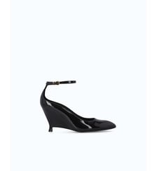 Escarpins en cuir verni avec talon compensé et bride à la cheville Pinko