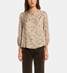 Chemise à fleurs et col officier - LOUISINE Pablo