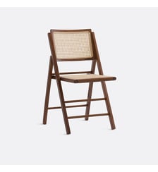 Chaise pliante hêtre et cannage La Redoute Interieurs