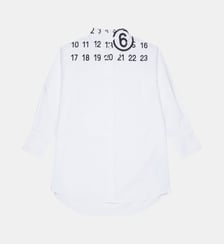 Robe chemise avec logo MM6 Maison Margiela