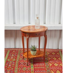 Table d'appoint en marqueterie Francine N°1097- Produit chiné Debongout