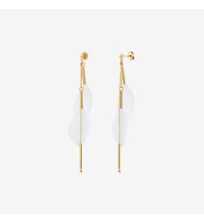 Boucles d'oreilles dorées multi - rio Caroline Najman
