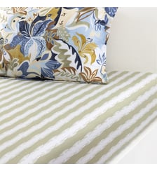 Drap housse en satin de coton lavé Desforges
