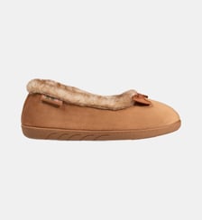 Chaussons Ballerines en velours, semelle ultra confort, soutient votre voûte plantaire, mousse à mémoire de forme Isotoner
