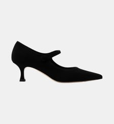 Astie - Escarpins En Cuir Chèvre Noir Parallèle