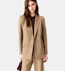 Veste de tailleur croisée Maje