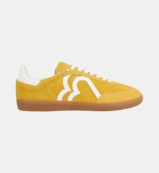 Baskets En Cuir Billie Suede Jaune Bons Baisers