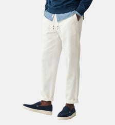 Pantalon 549 avec taille élastiquée en coton Serge Blanco