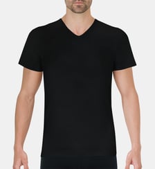 Maillot de corps slim coton peigné col V Eminence