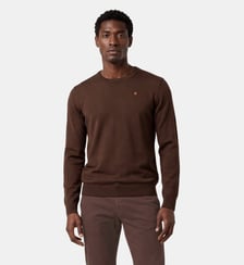 Pull Mao essentiel col rond Serge Blanco